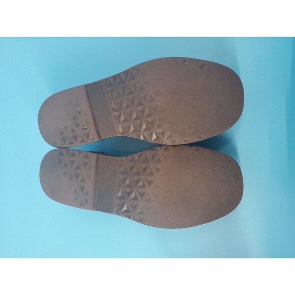 Mens Leather Sandals Sz 7.5 Brown Woven  Slip On Comfort Square Toe  Stacy Adams - Picture 13 of 13